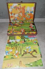JEU ANCIEN 24 CUBES FRANCE JOUET REF 24/2 WALT DISNEY DONALD DAISY