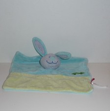 Doudou Lapin Tex - Bleu Vert