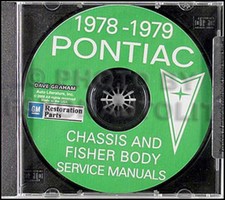 1978 Pontiac Atelier Manuel CD Trans Am Firebird Bonneville Grand Prix Am Lemans