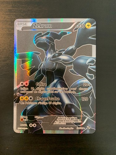 Carte pokémon zekrom - pokémon,