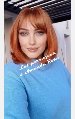 Perruque rousse claire au - rousse,