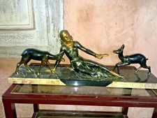 Statue art deco en regule