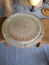DESSOUS DE PLAT EN VERRE PRESSÉ MOULÉ VINTAGE