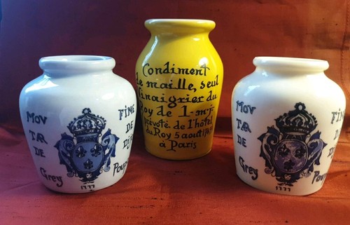 Lot anciens pots moutarde - 3, À