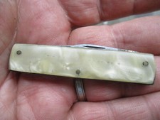 ANCIEN PETIT COUTEAU PLIANT PUBLICITAIRE DEUX LAMES