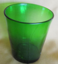 Lumignon XVIIIème XIXème verre soufflé ancien vert photophore lampion N°2