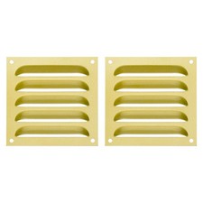 Grille alu 3,94x3,94" doré