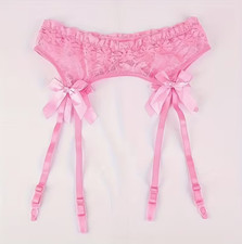 Porte Jartelles Rose Taille L