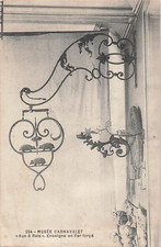 75 PARIS MUSEE CARNAVALET AUX 3 RATS ENSEIGNE FER FORGE