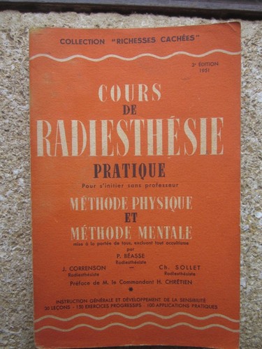 Livre ancien radiesthésie