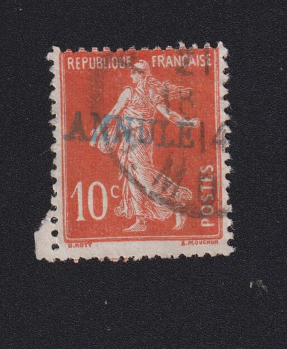 Timbre france annulé rebus - timbre, annulé,