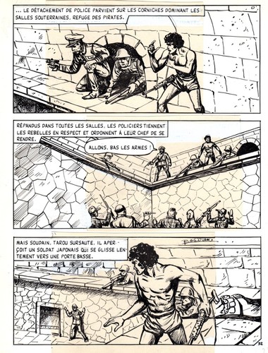 Tarou contre les soldats - contre,
