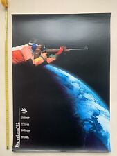 Barcelona Olympics Shooting 1992 Spain vintage poster