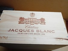 Caisse à vin en bois / Chateau Jacques Blanc