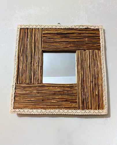 Miroir artisanal bois - , et