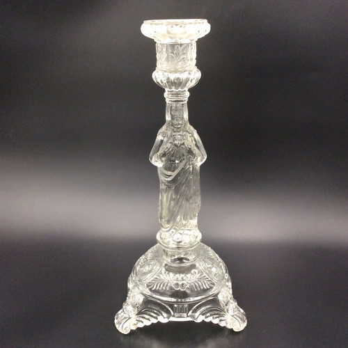Bougeoir verre moulé - bougeoir,