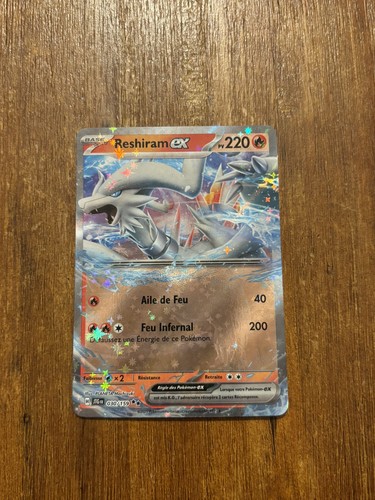 Carte pokémon reshiram - reshiram, ex