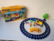 PLAYMOBIL 123 REF 6760 " TRAIN AVEC RAILS (CIRCUIT) " BOITE COMPLETE +ACCES SUP