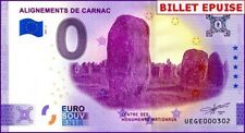 ALIGNEMENTS DE CARNAC / BILLET 0 € / NULL EURO-SCHEIN / UEGE 2021-2