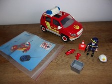Playmobil 5364 Voiture de Sapeur Pompier fire vehicle feuerwehr
