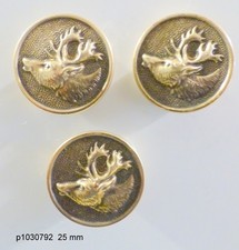 Lot de 3  BOUTONS   CHASSE   