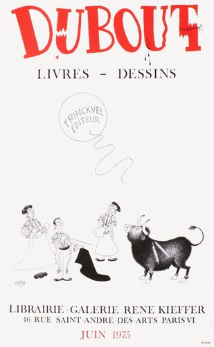 Albert dubout affiche expo - expo, 75