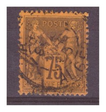 TIMBRE FRANCE  N° 99  PERFORE  CL D'ALGER INDICE 6 TTB  RARE SUR CE TIMBRE