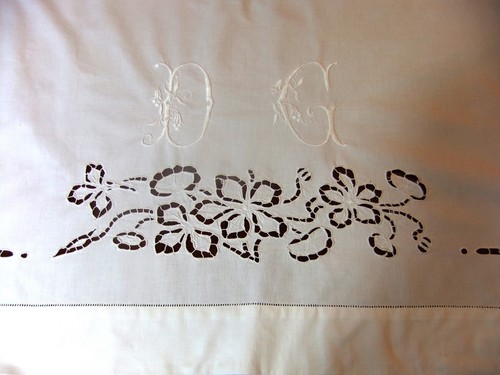 Drap lit ancien - , à