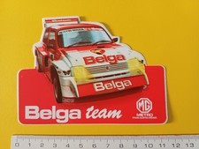 sticker vintage MG METRO 6R4 Group B Rally BELGA Team  AUSTIN ROVER 11,5/ 8,5cm 