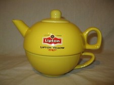 Ancien SERVICE À THÉ SOLITAIRE LIPTON THÉIÈRE PUBLICITAIRE Égoïste Tasse Tisane