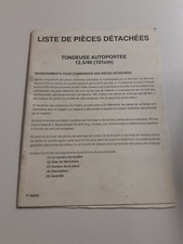 éclaté pièce de tondeuse