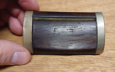 Ancienne tabatière JEANNE D'ARC bois et métal - militaria