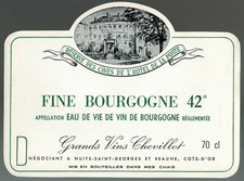 Etiquette Eau de vie de vin de