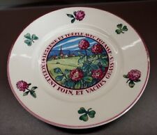 ANCIENNE Assiette Publicitaire  "Potasse D'Alsace" HANSI. LUZERNE ET TRÈFLE 