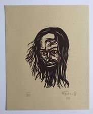 Georges ROUDNEFF, Sans titre, 1954. Bois gravé original signé au crayon