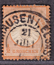 TIMBRE 1872 ALLEMAGNE/ EMPIRE N° 15-OBL. (B)-VOIR SCAN R/V-