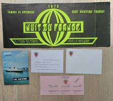 PAQUEBOT FRANCE 1973 ensemble documents