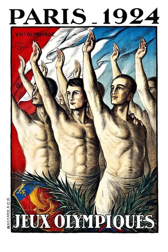 Affiche poster paris - paris, 1924