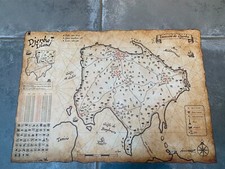 INVADER DJERBA Island Map signed numbered 100 pcs Limited print kit sheet LITHO