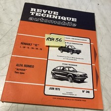 Alfa Roméo Alfasud tous types manuel Revue Technique Automobile RTA