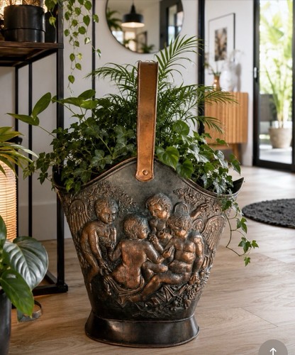 Magnifique seau charbon en - seau,