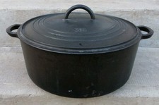 Énorme cocotte ronde en fonte