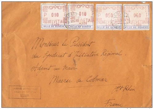 Suisse lettre la ville de - lettre,