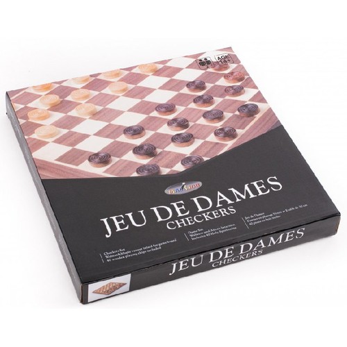 Jeu dames bois - jeu, cm