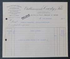 Facture 1937 MAURICE HOUDAILLE