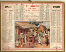 Calendrier 1938.Banlieue de Tananarive,commerçant Malgache.