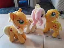 LOT DE 3 PELUCHES MON PETIT PONEY MY LITTLE PONY- 