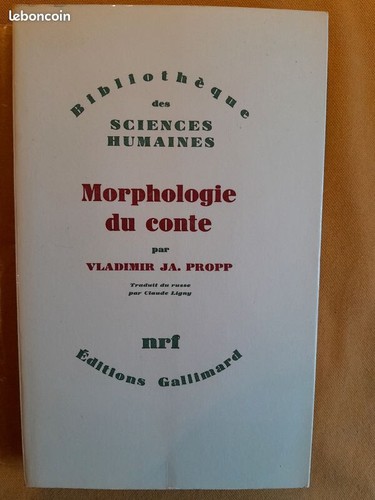 Vladimir propp morphologie - vladimir,