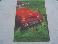Catalogue publicitaire Suzuki Santana 4X4 S410 1980 brochure prospectus