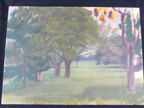 Art deco landscape - landscape, painting
